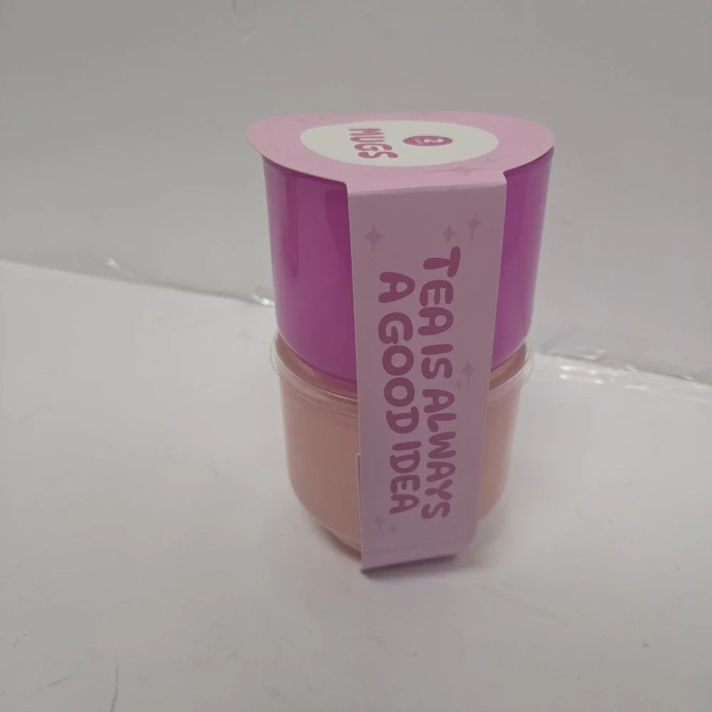 NEW Matcha Mugs Playground Set of 2 Pink‎ Glass mugs/hand crafted